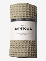 Humdakin - Waffle Bath Towels - handtücher & badetücher - oak - 0