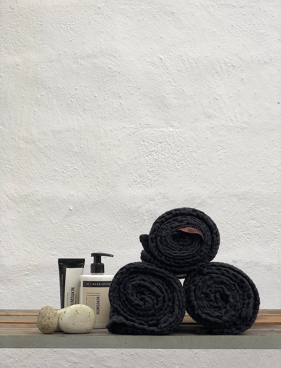 Humdakin - Waffle Bath Towel - osta hinna alusel - oak - 0