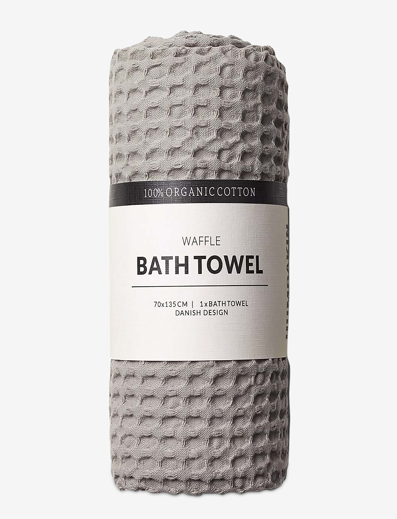 Humdakin - Waffle Bath Towels - badetücher - stone - 0