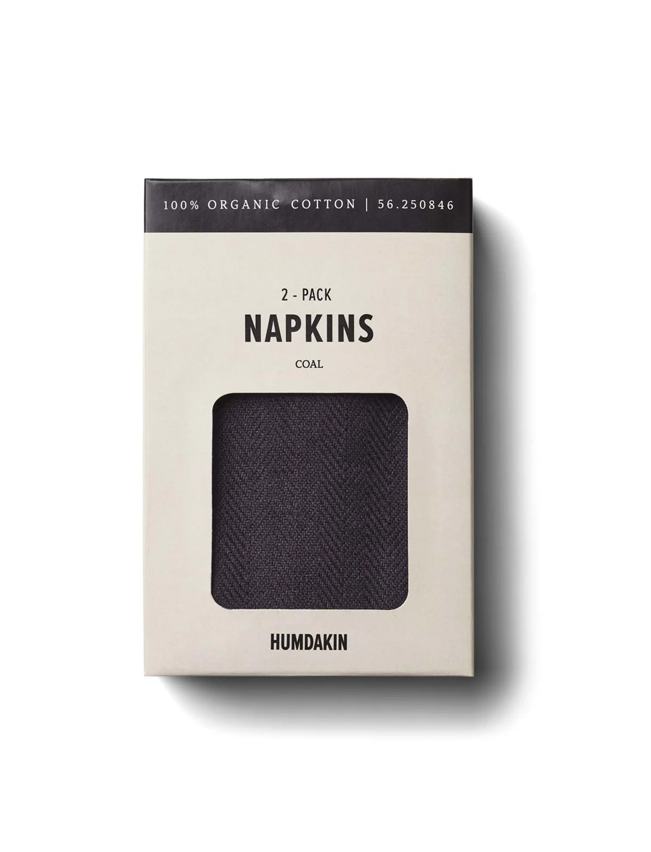 Humdakin - Napkin - 2 pack - lina un kokvilnas salvetes - coal - 0