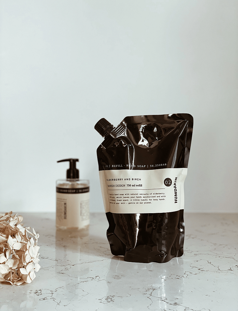 Humdakin - 02 - Hand Soap - 750 ml. Refill - käteseebi täitepakid - natural - 3