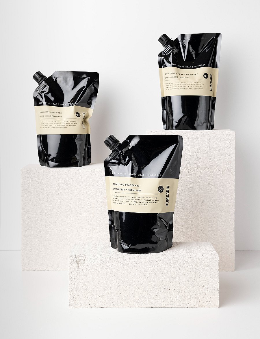 Humdakin - 03 Hand Soap - 750 ml. Refill - käteseebi täitepakid - natural - 2