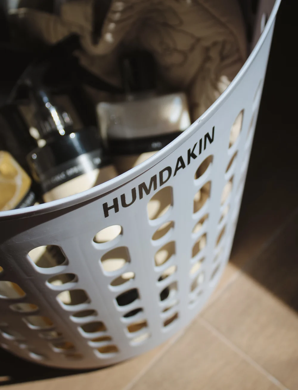 Humdakin - Laundry Basket - Recyclable plastic - wasmanden - blue glass - 4