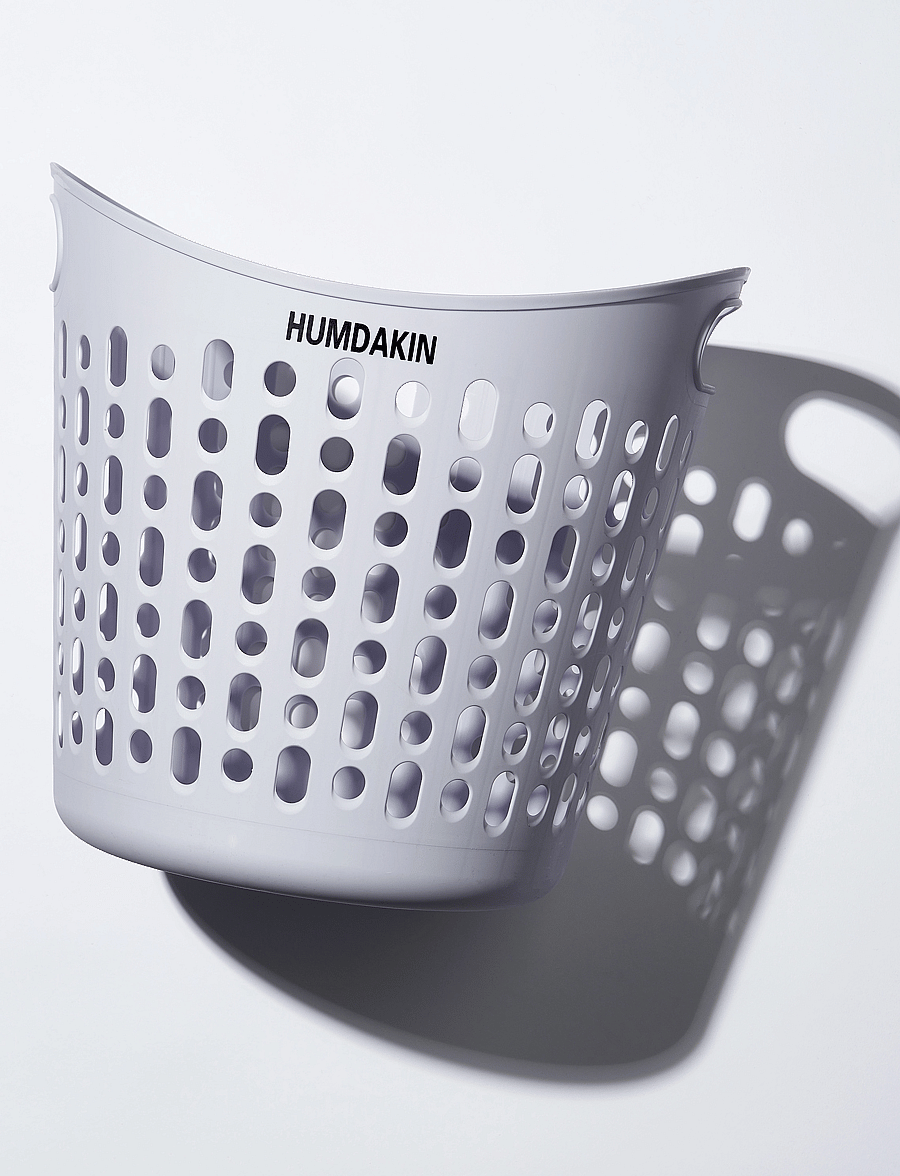 Humdakin - Laundry Basket - Recyclable plastic - pesukorvid - blue glass - 5