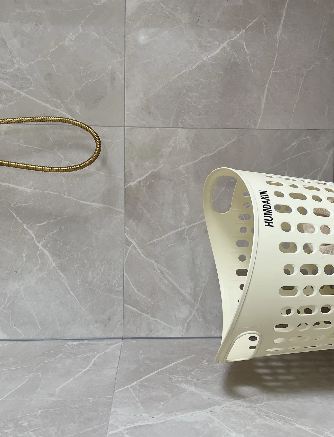 Humdakin - Laundry Basket - Recyclable plastic - alhaisimmat hinnat - natural - 1