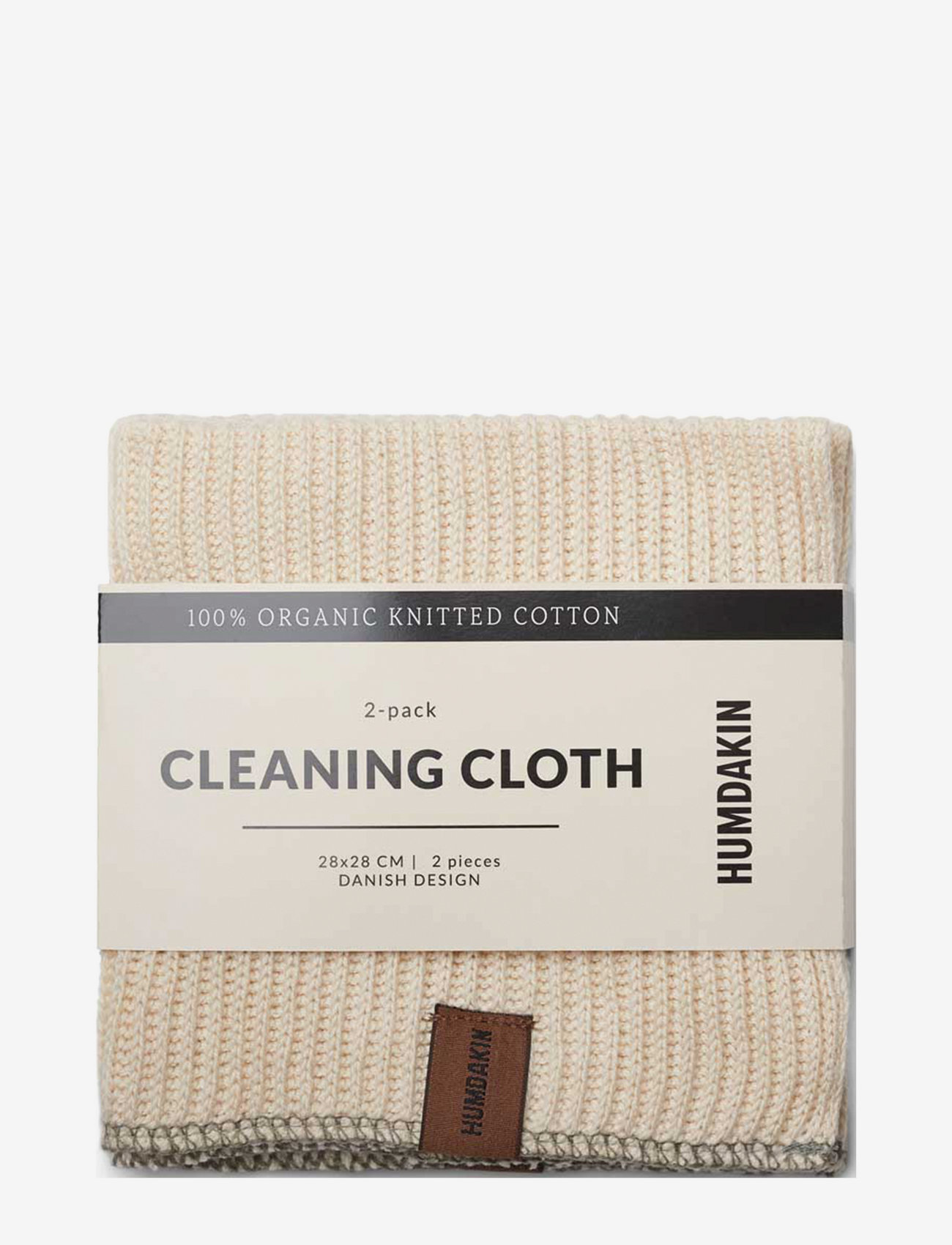 Humdakin - Cleaning Cloth 2-pack - trauku mazgājamās lupatiņas un birstes - shell/oak - 0