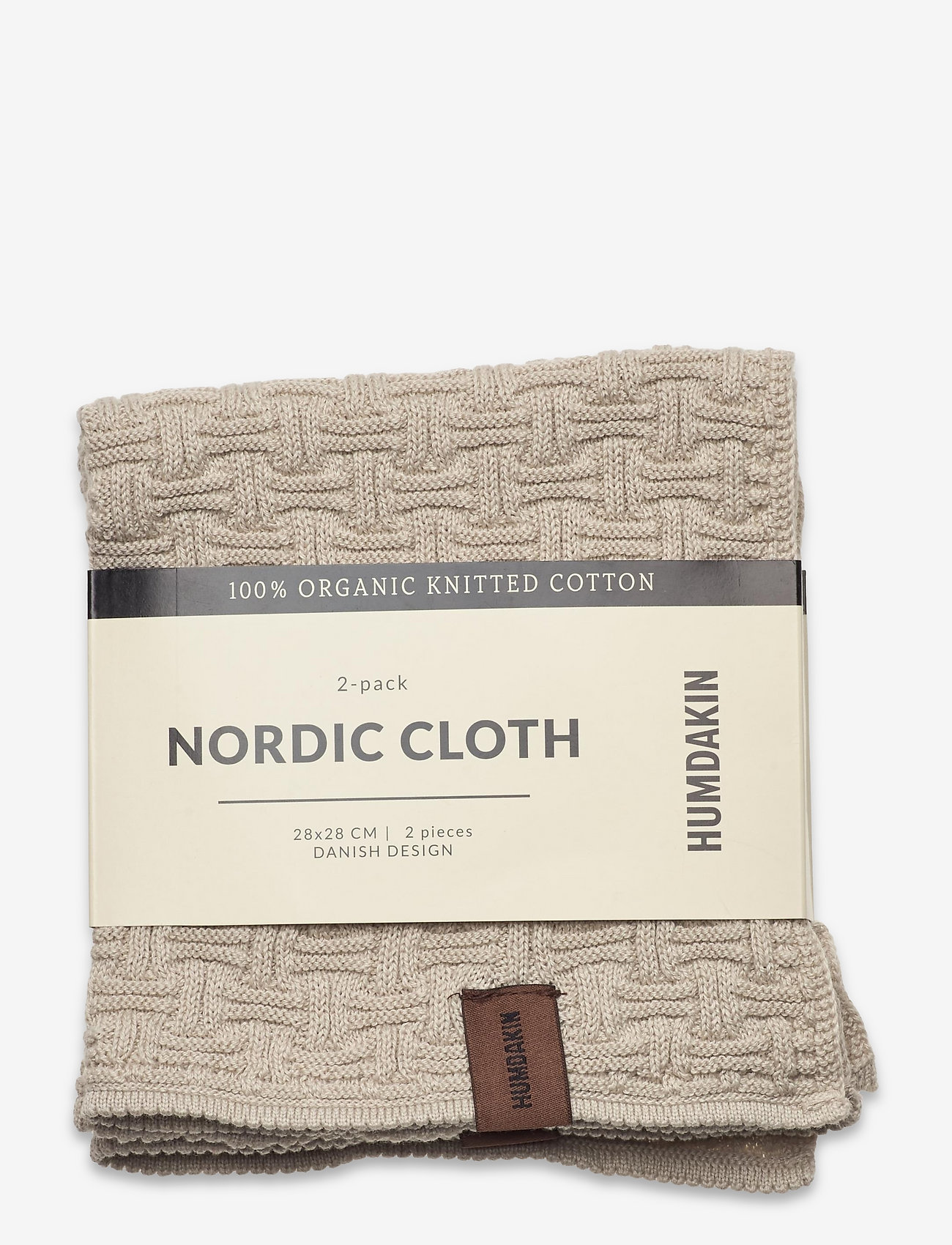 Humdakin - Nordic Cloth 2-pack - trauku mazgājamās lupatiņas un birstes - light stone - 0