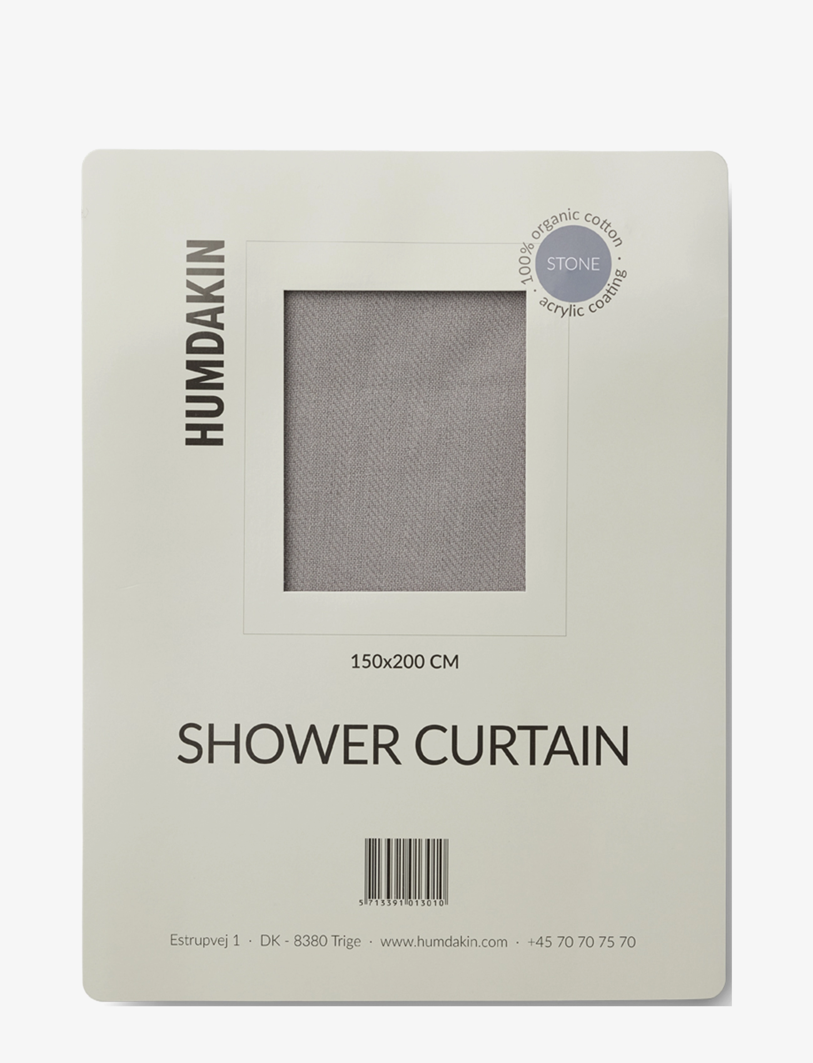 Humdakin - Shower Curtain - badeforhæng - stone - 2