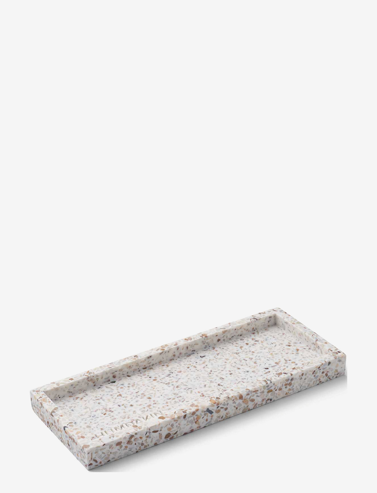 Humdakin - Terrazzo Tray 10 x 25 cm. - tabletts - natural - 0