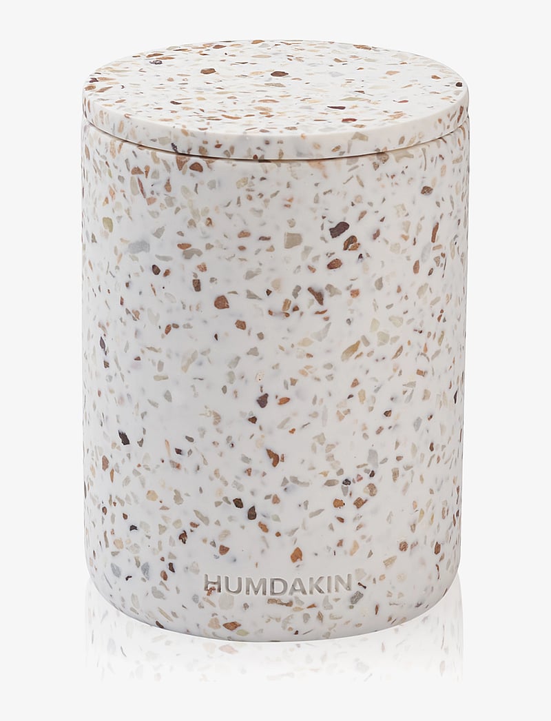 Humdakin - Lucca - Terrazzo vase w. lid - vases - red/beige - 0