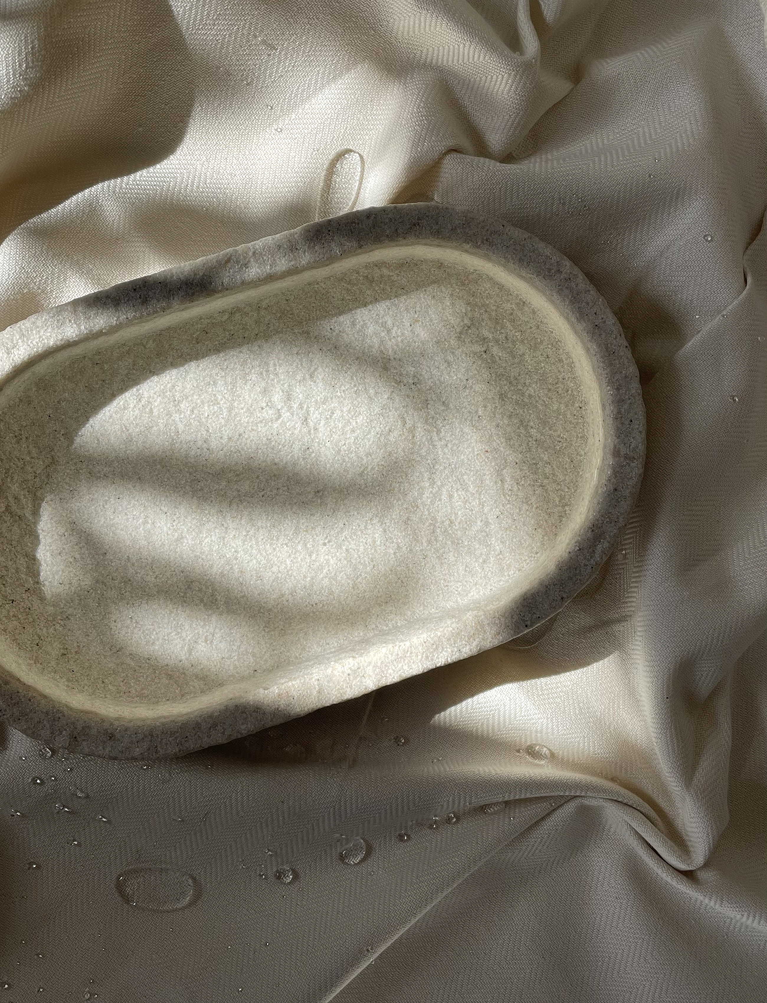 Humdakin Sandstone Oval Tray, 15X25X4 cm, Decoration, Beige - Decorative Platters, Homeware