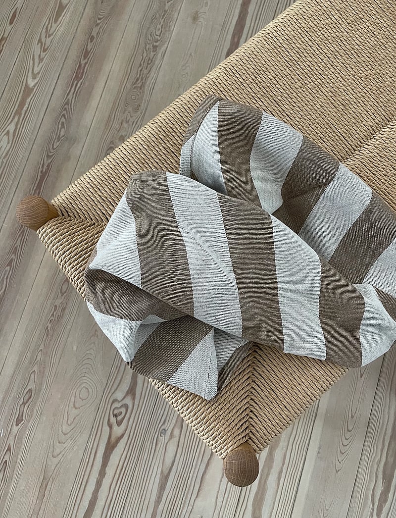 Humdakin - Recycled Cotton Tea Towel - 2 pack - tea towels - beige candy - 2