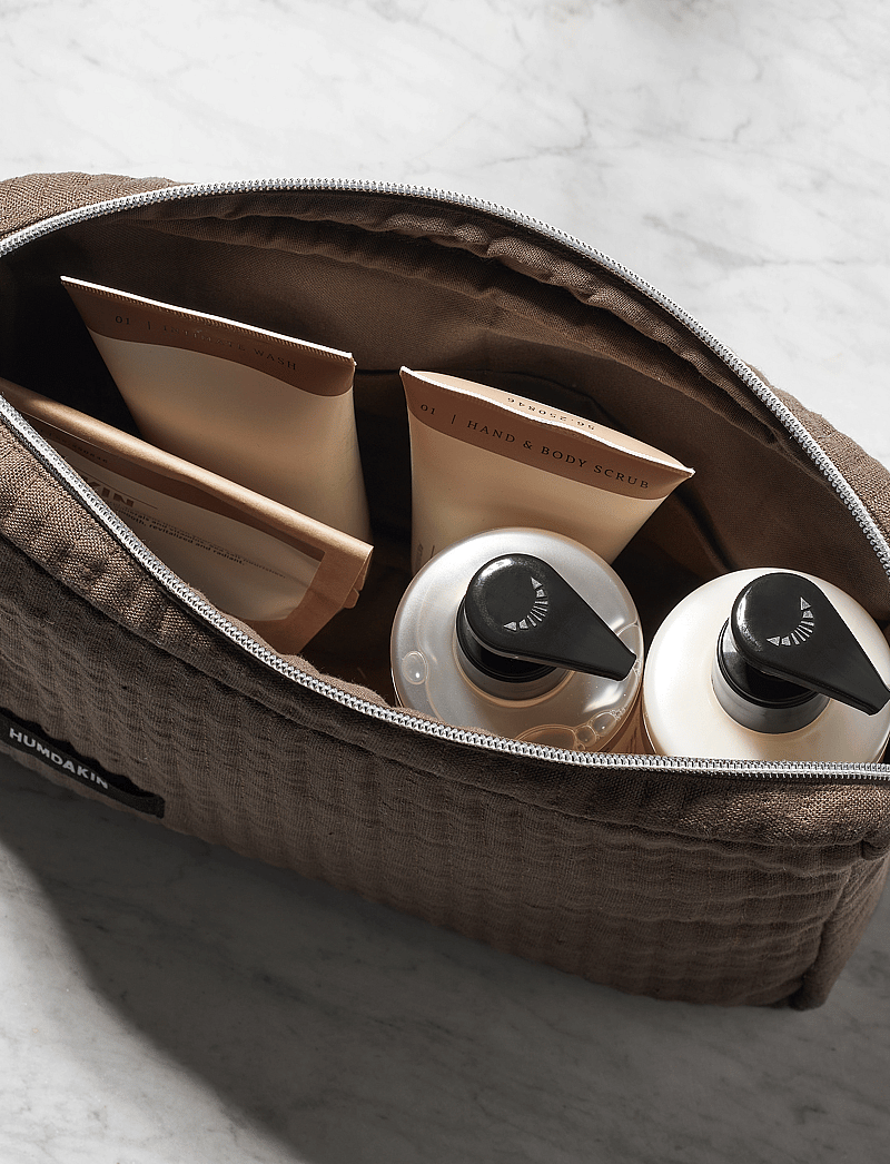 Humdakin - Linen Toiletry Bag - makeup bags - waldorf - 0