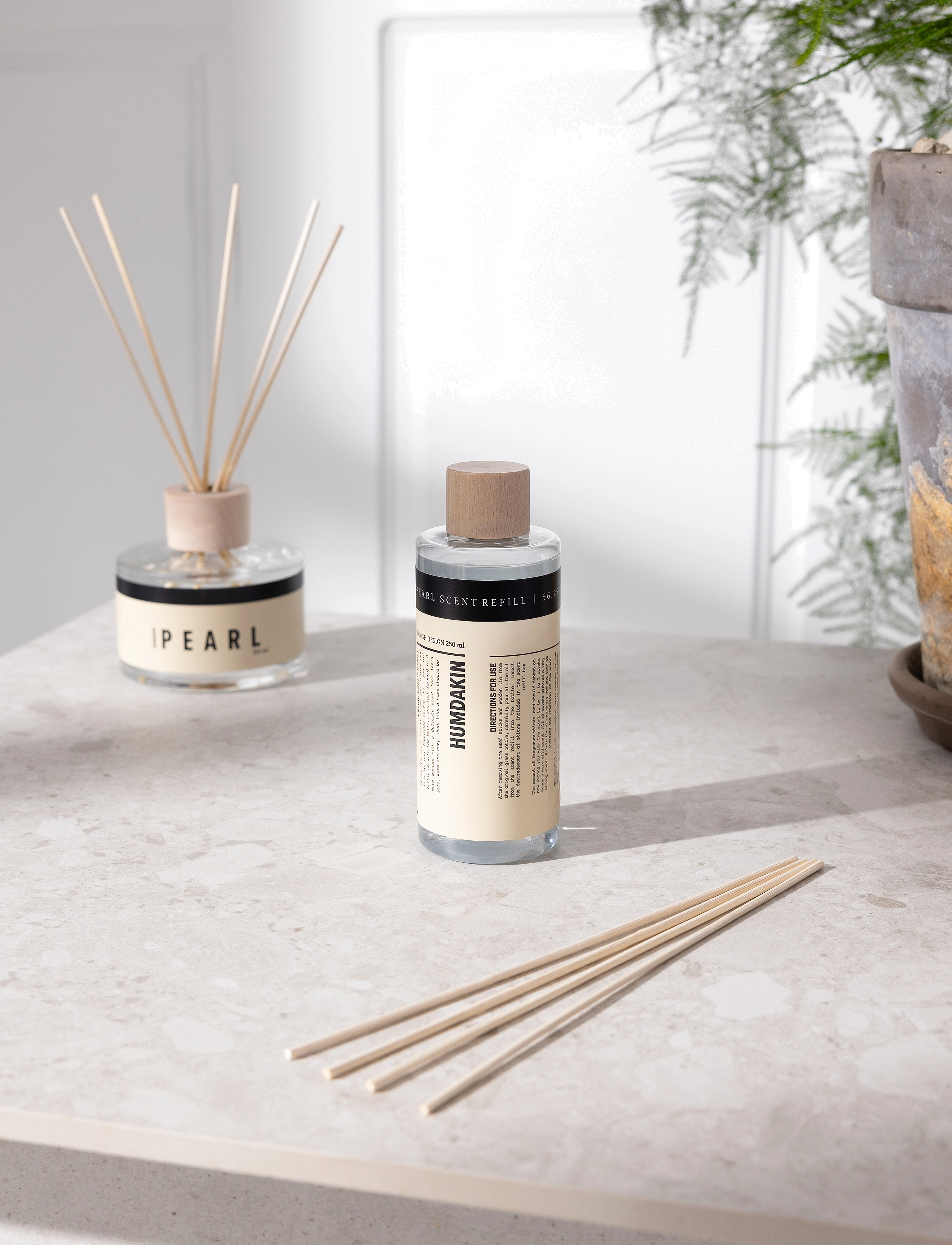 Humdakin Scent Refill Pearl, 250 ml, Home, Beige - Fragrance Diffusers, Homeware