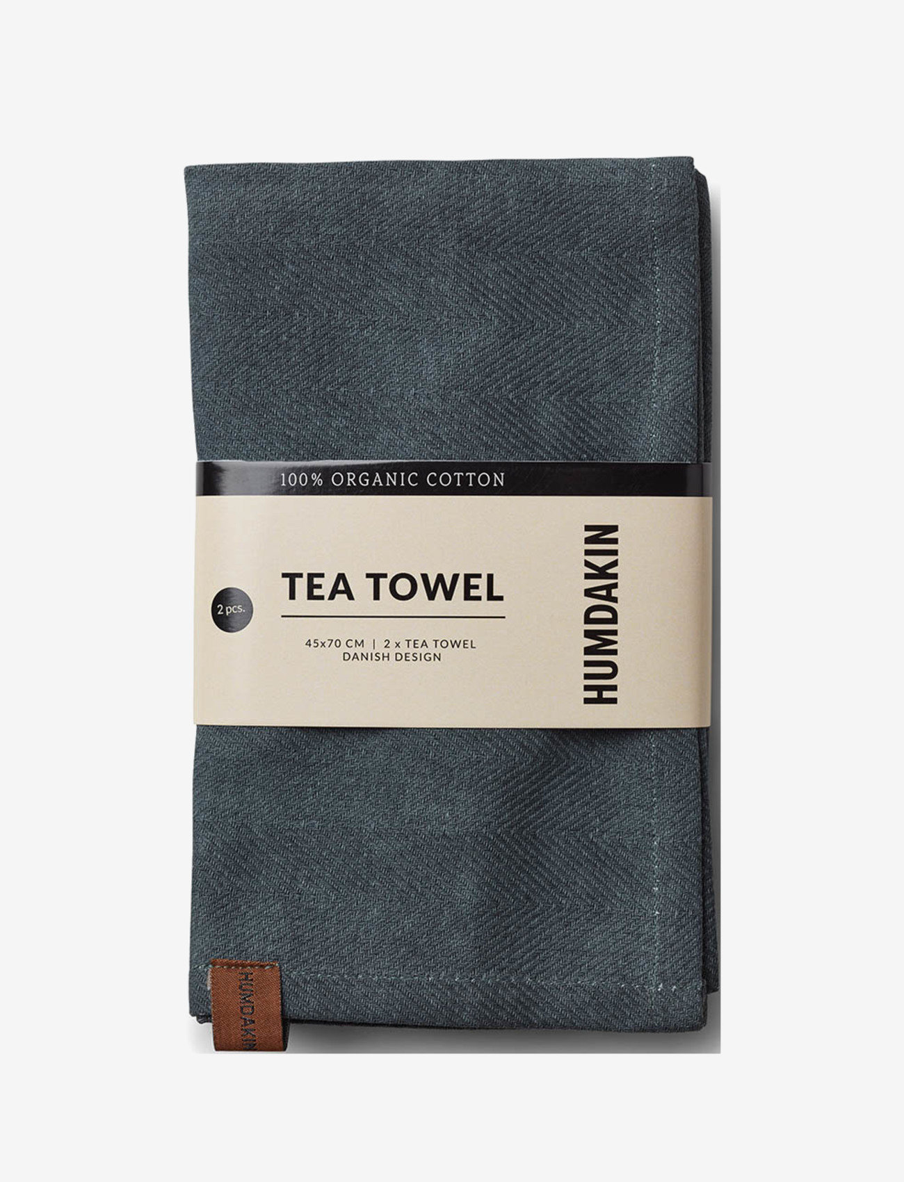Humdakin - Organic Tea Towel - 2 pack - die niedrigsten preise - green seaweed - 1