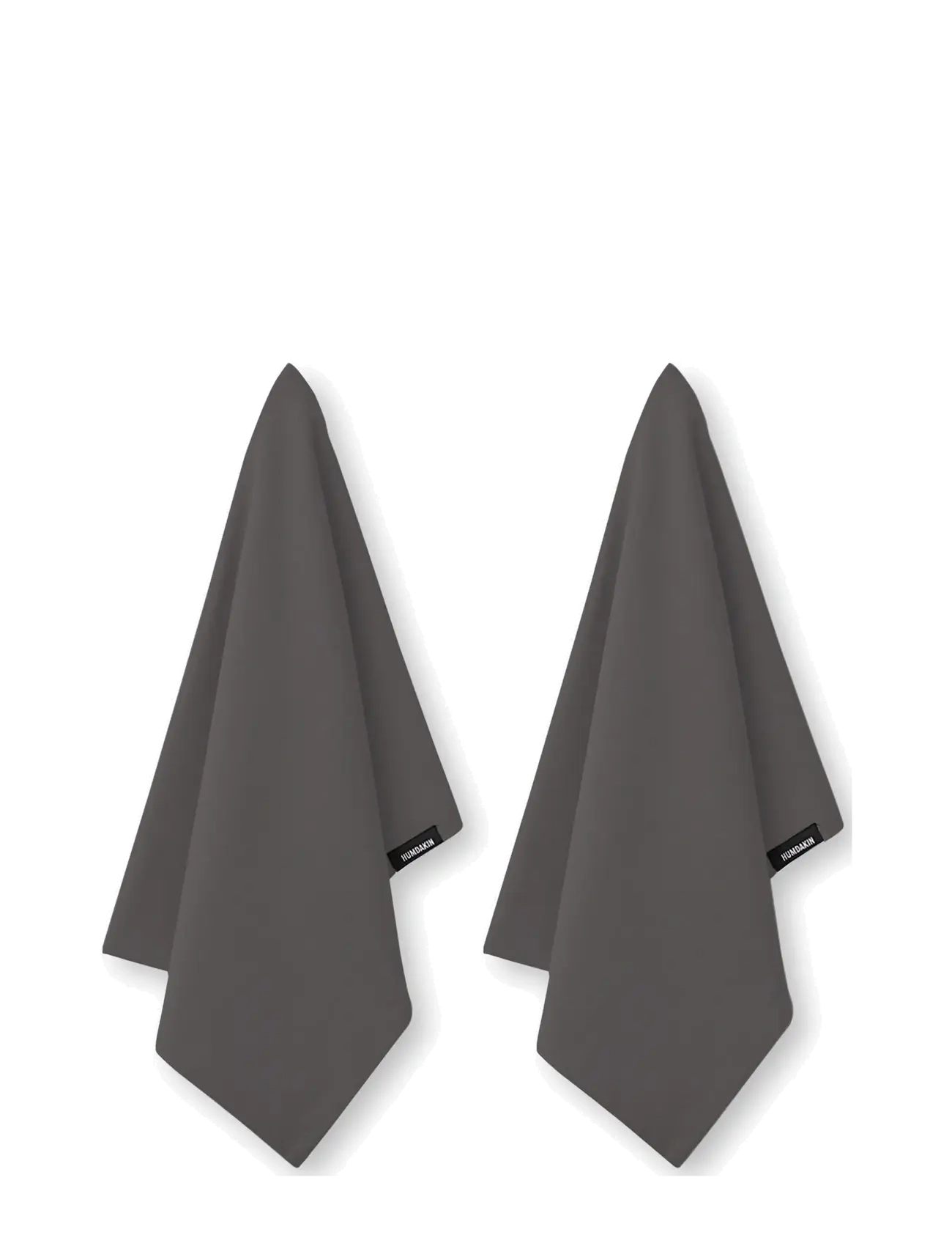 Humdakin Organic Tea Towel - 2 pack - Textilien - STEEL GREY / grey