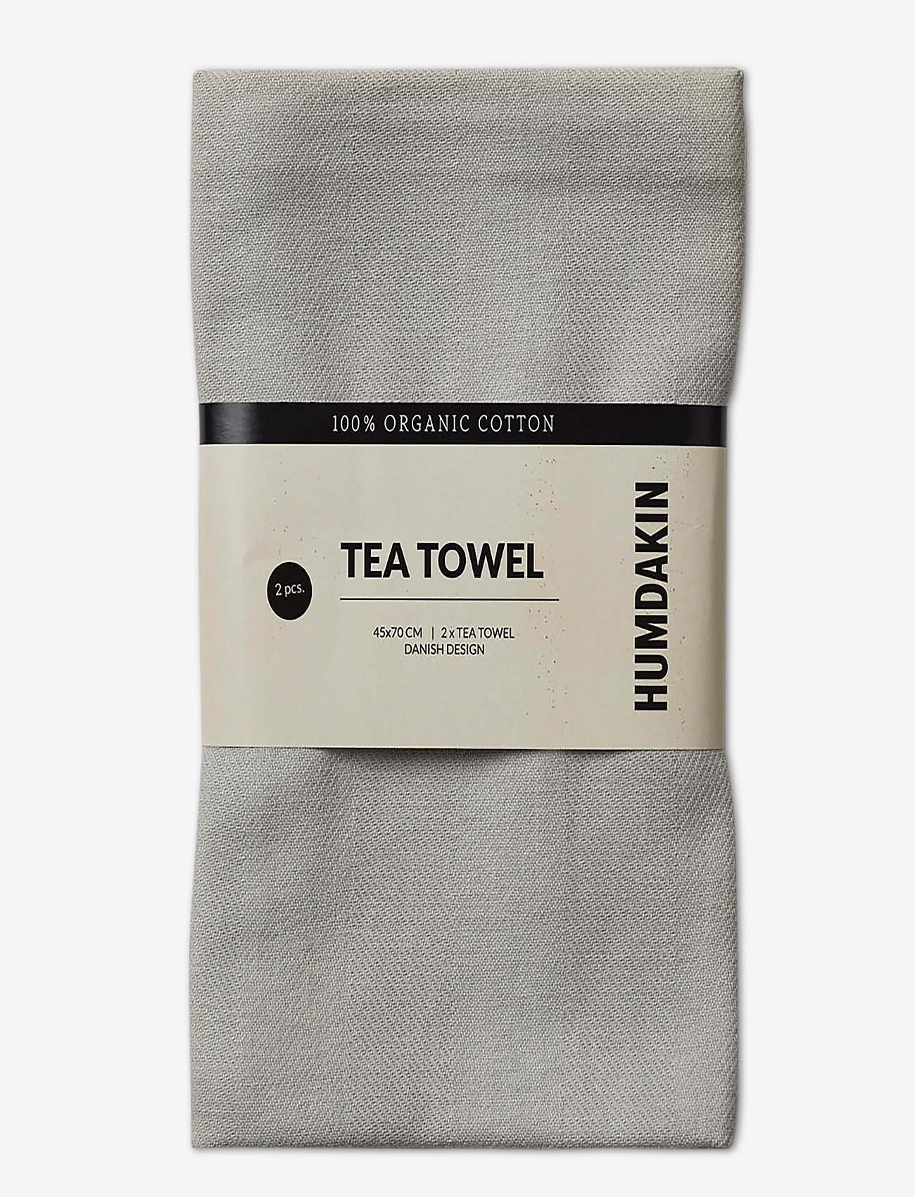 Humdakin - Organic Tea Towel - 2 pack - laveste priser - stone - 0