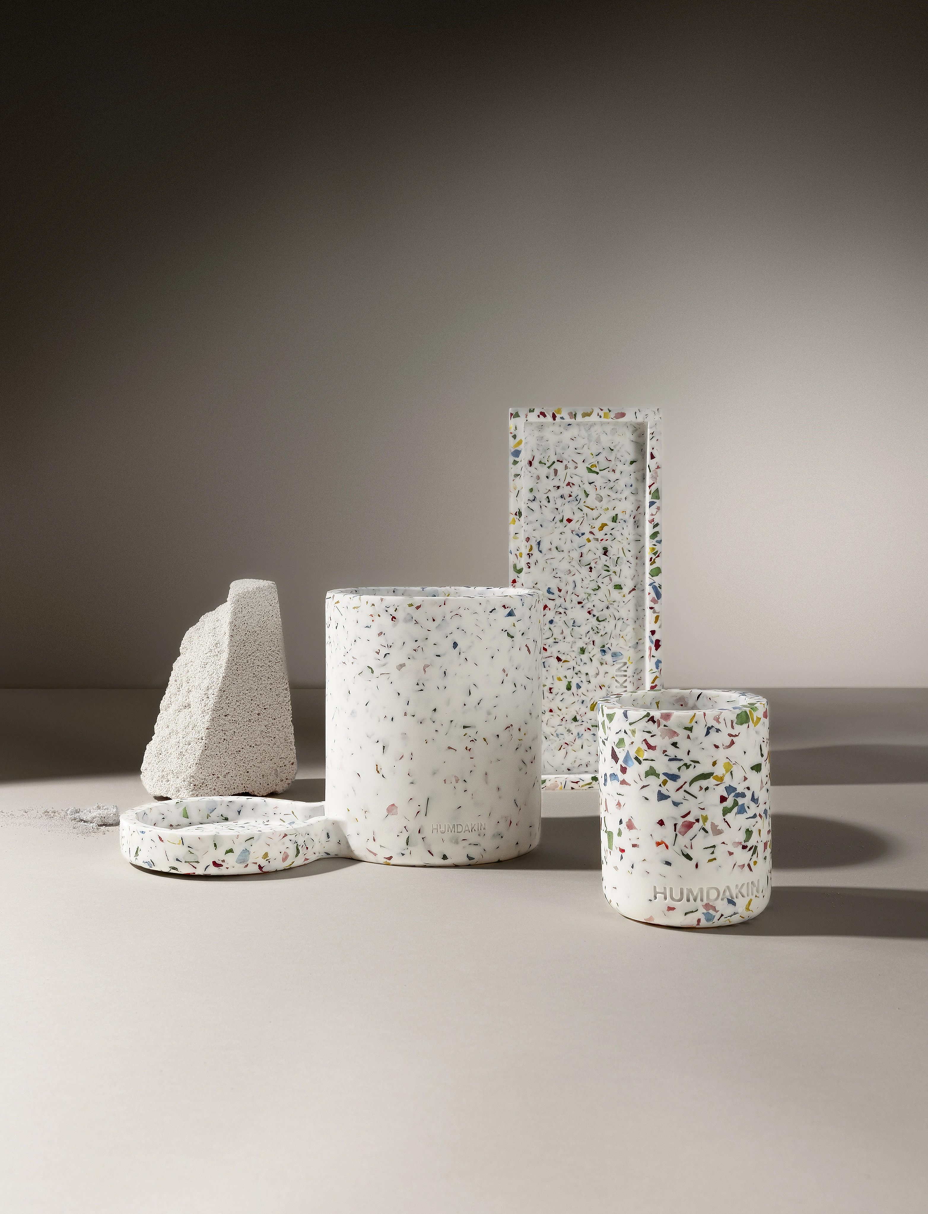 Humdakin - Rainbow Terrazzo Dishwashing Holder - abtropfgestelle - rainbow - 2