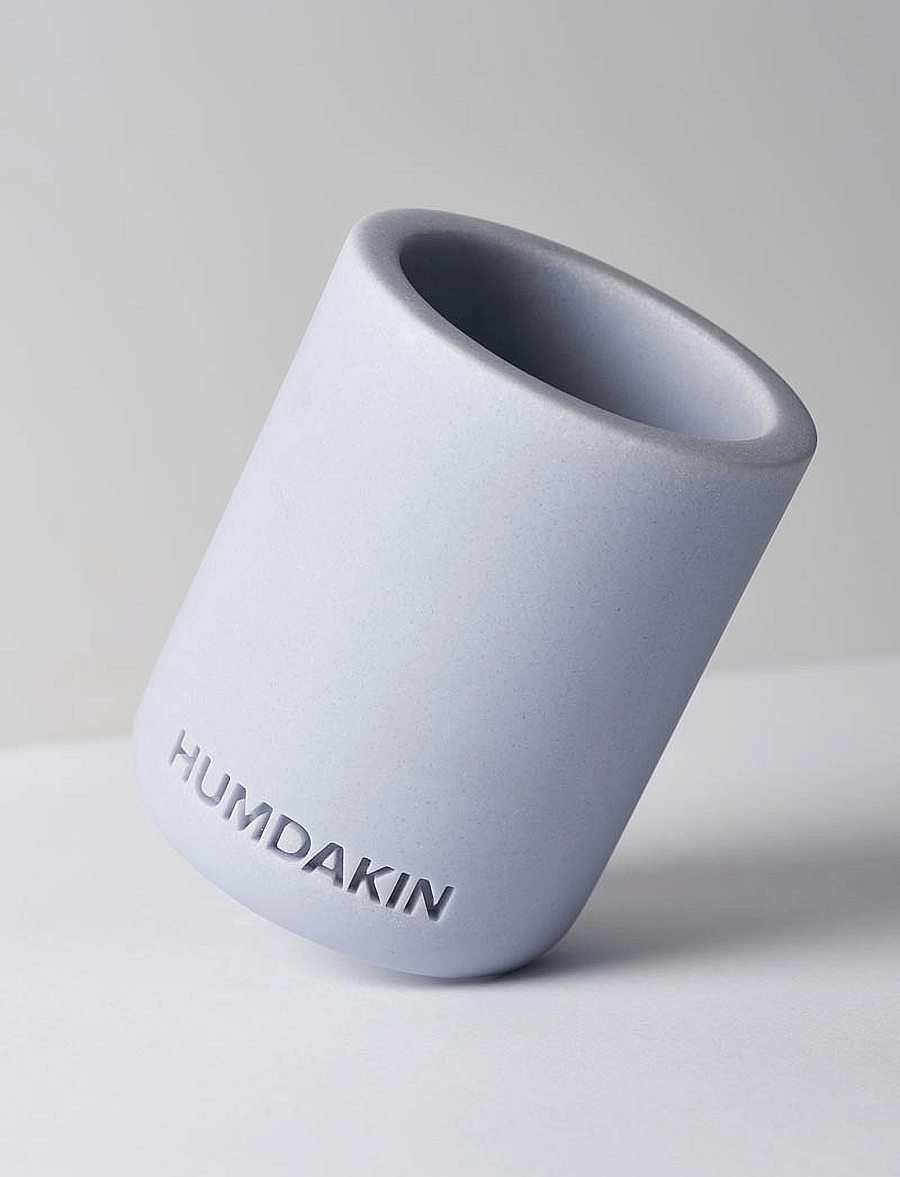 Humdakin - Light Sandstone Toothbrush Mug - hambaharjahoidjad - blue glass - 2