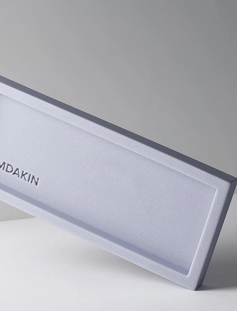 Humdakin - Light Sandstone Tray - tabletts - blue glass - 2