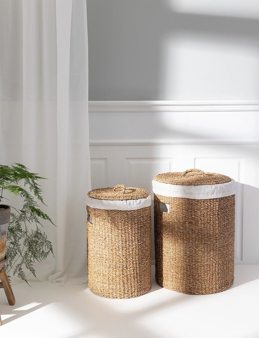 Humdakin - Laundry Hamper Set - wäschekörbe - organic cotton lining - 0