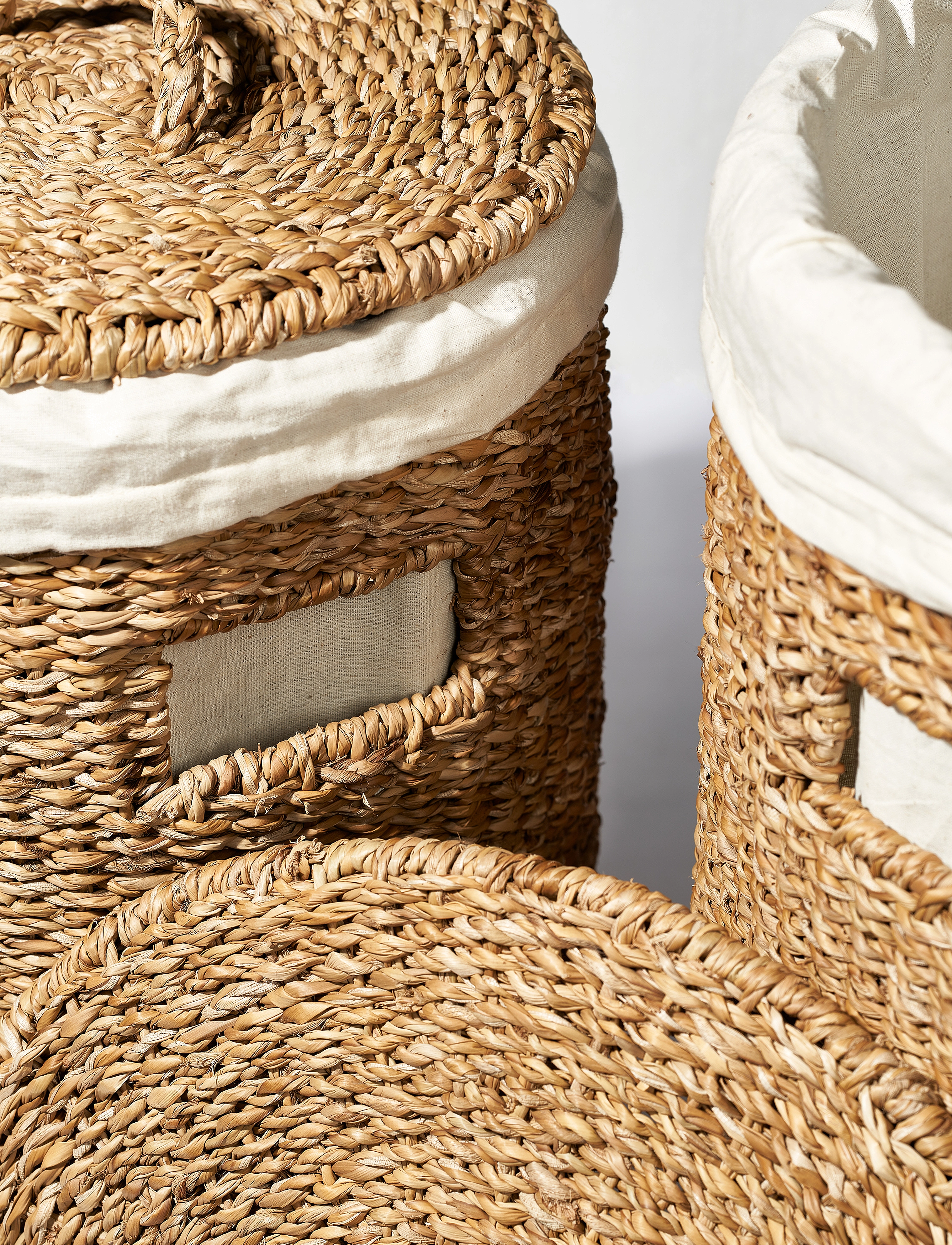Humdakin - Laundry Hamper Set - vasketøjskurve - organic cotton lining - 2
