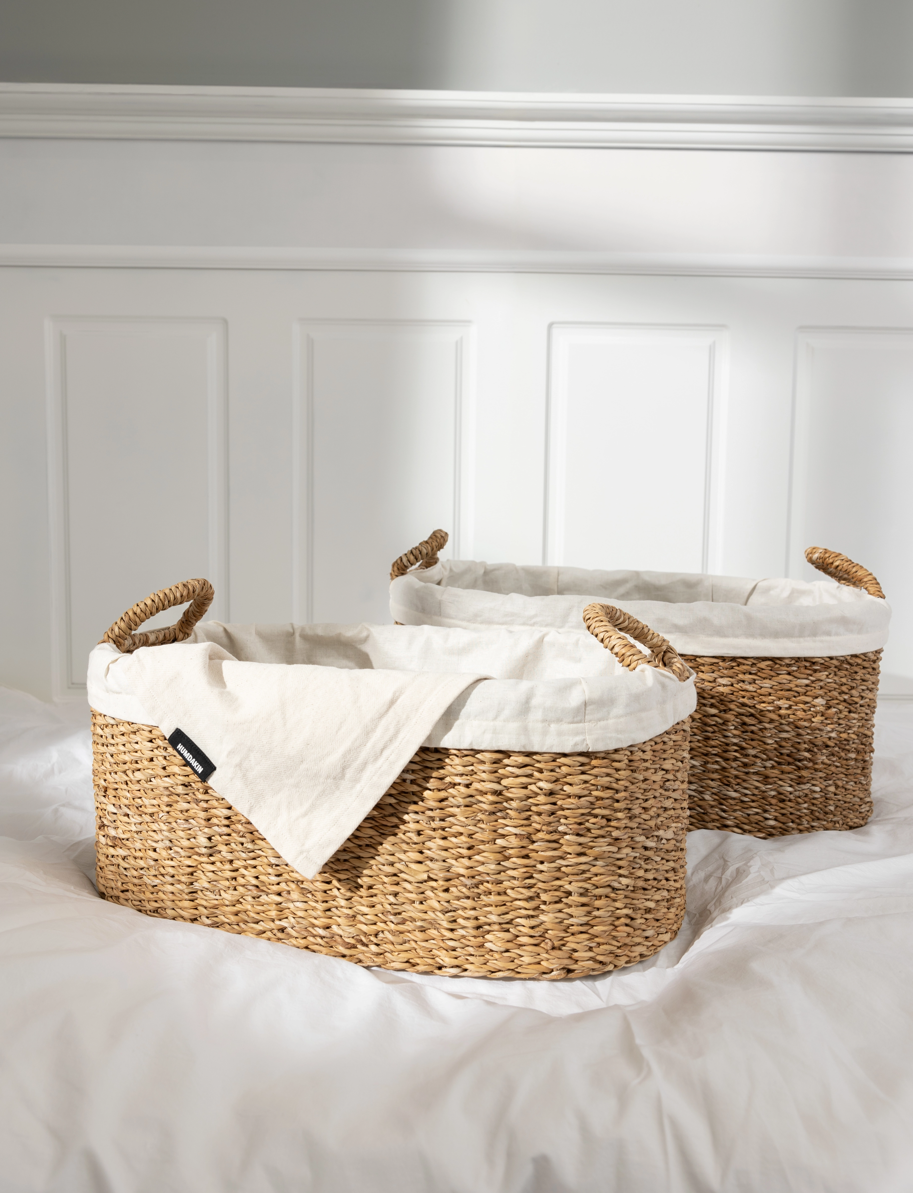 Humdakin Laundry Wicker Set, One Size, Storage, Braun - Baskets, Homeware