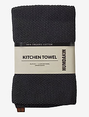 Humdakin - Knitted Kitchen Towel - de laveste prisene - coal - 0