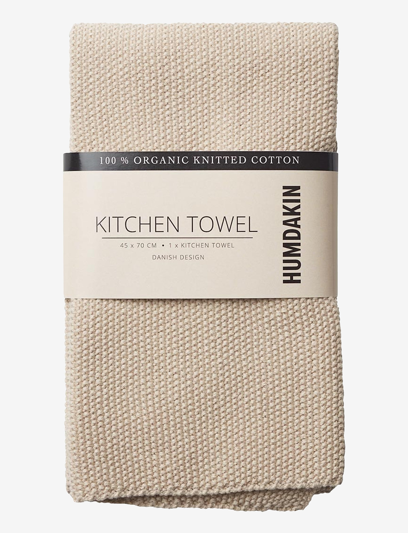Humdakin - Knitted kitchen towel - laveste priser - light stone - 0