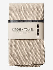 Humdakin - Knitted Kitchen Towel - kökshanddukar - light stone - 0