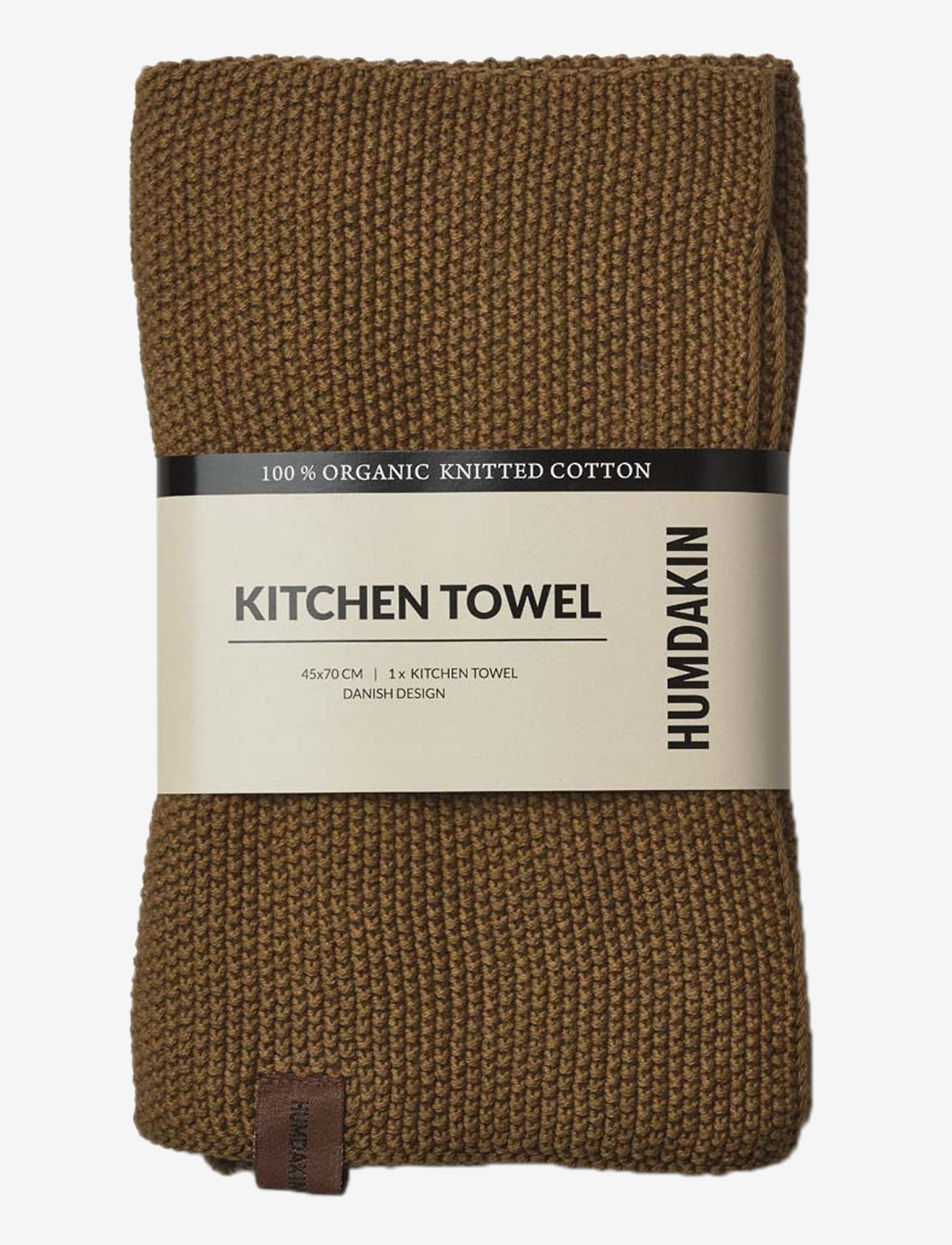 Humdakin Knitted Kitchen Towel, 45X70 cm, Brown, Køkkentekstiler > Køkkenhåndklæder, Unisex