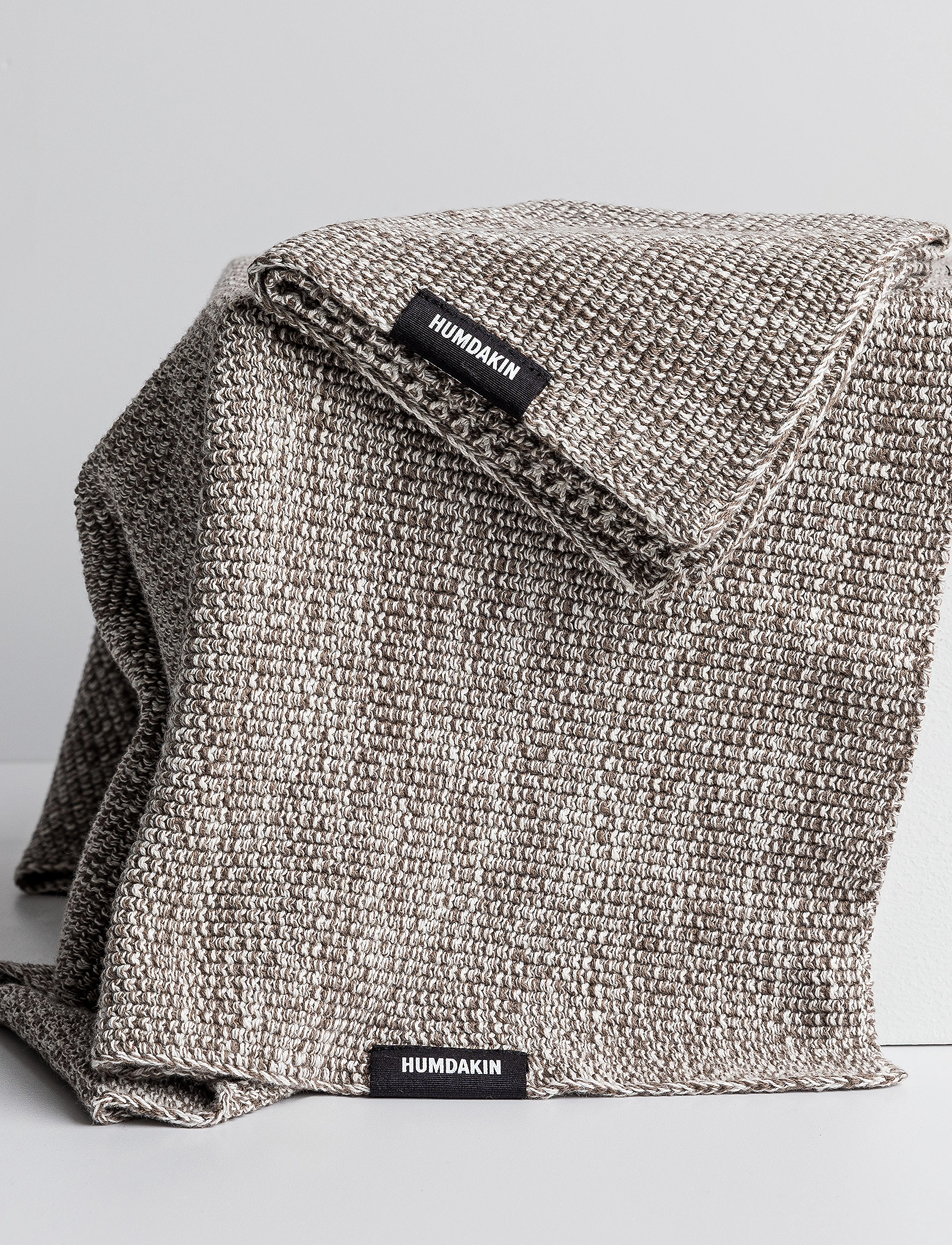 Humdakin Knitted Kitchen Towel, 45X70 cm, Beige, Køkkentekstiler > Køkkenhåndklæder, Unisex
