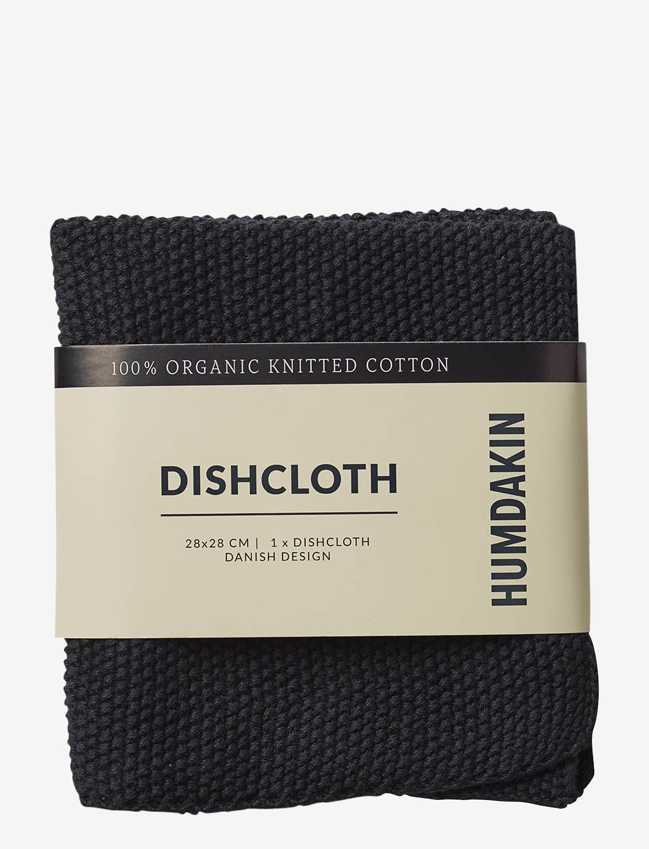Humdakin - Knitted Dishcloth - karklude & opvaskebørster - coal - 0