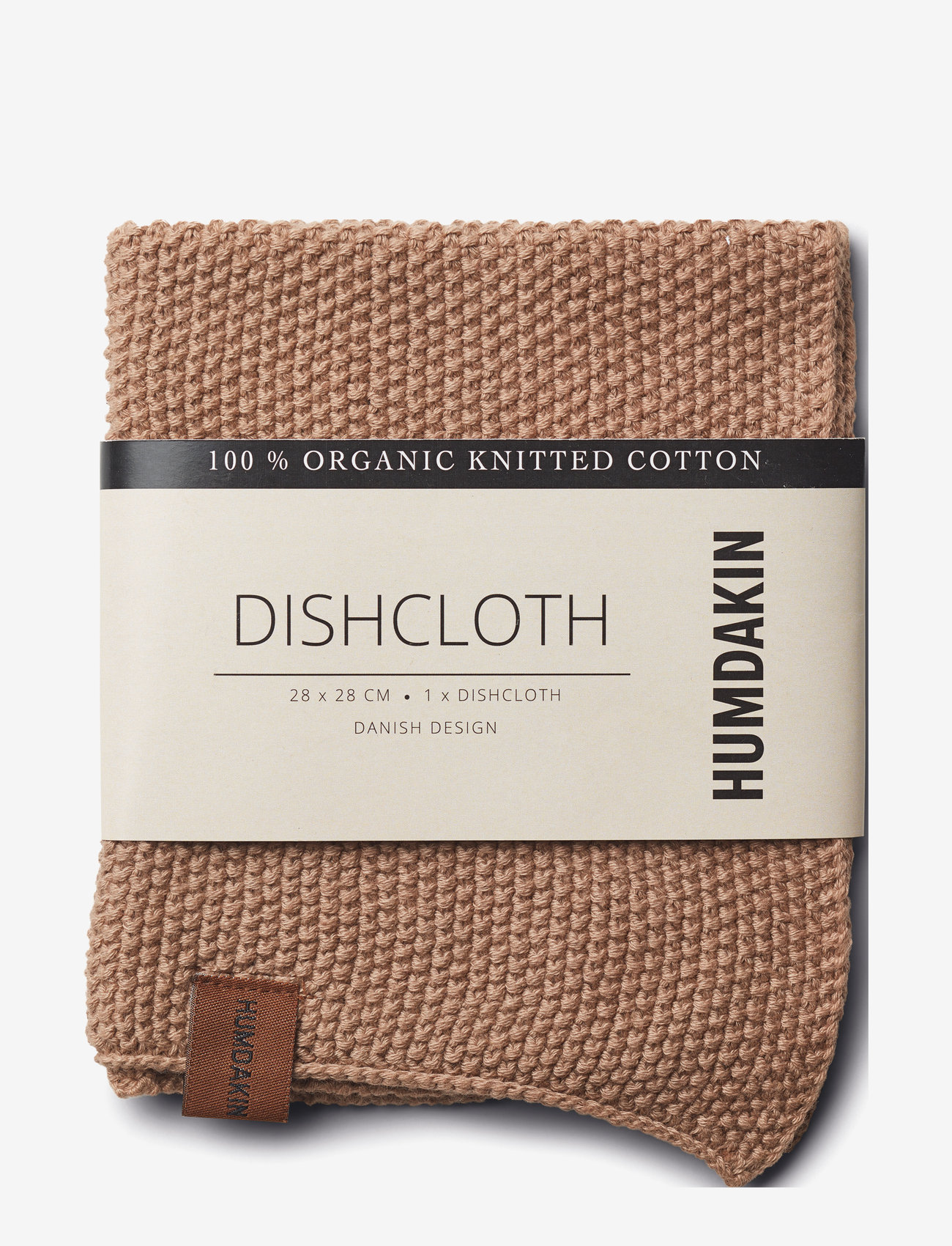 Humdakin - Knitted Dishcloth - dishcloths & brushes - latte - 0