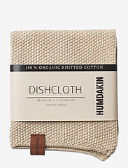Humdakin - Knitted Dishcloth - kluter & oppvaskbørster - light stone - 0
