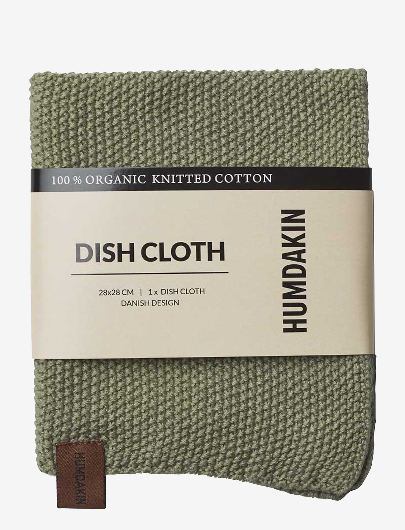 Humdakin - Knitted Dishcloth - doeken en afwasborstel - oak - 0