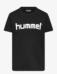 Hummel - HMLGO KIDS COTTON LOGO T-SHIRT S/S - zemākās cenas - black - 0
