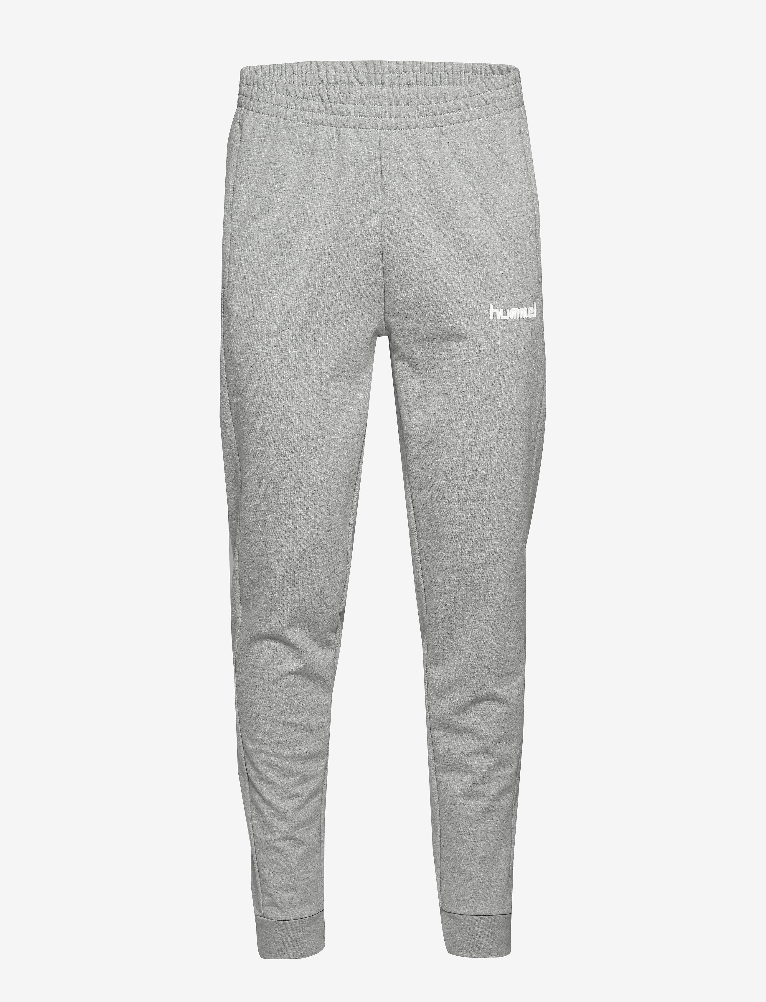 Hummel - HMLGO COTTON PANT - grey melange - 0