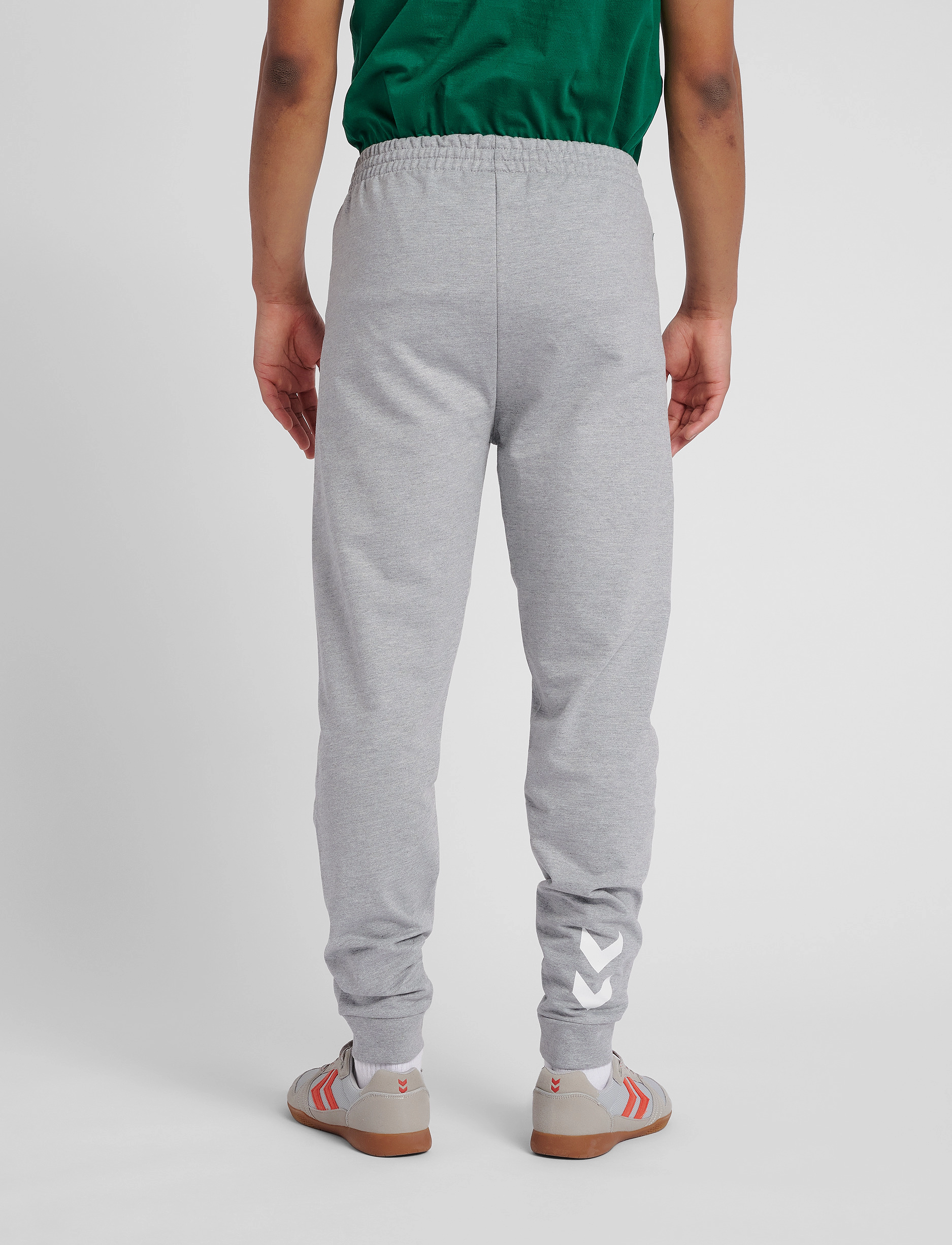 Hummel - HMLGO COTTON PANT - grey melange - 4