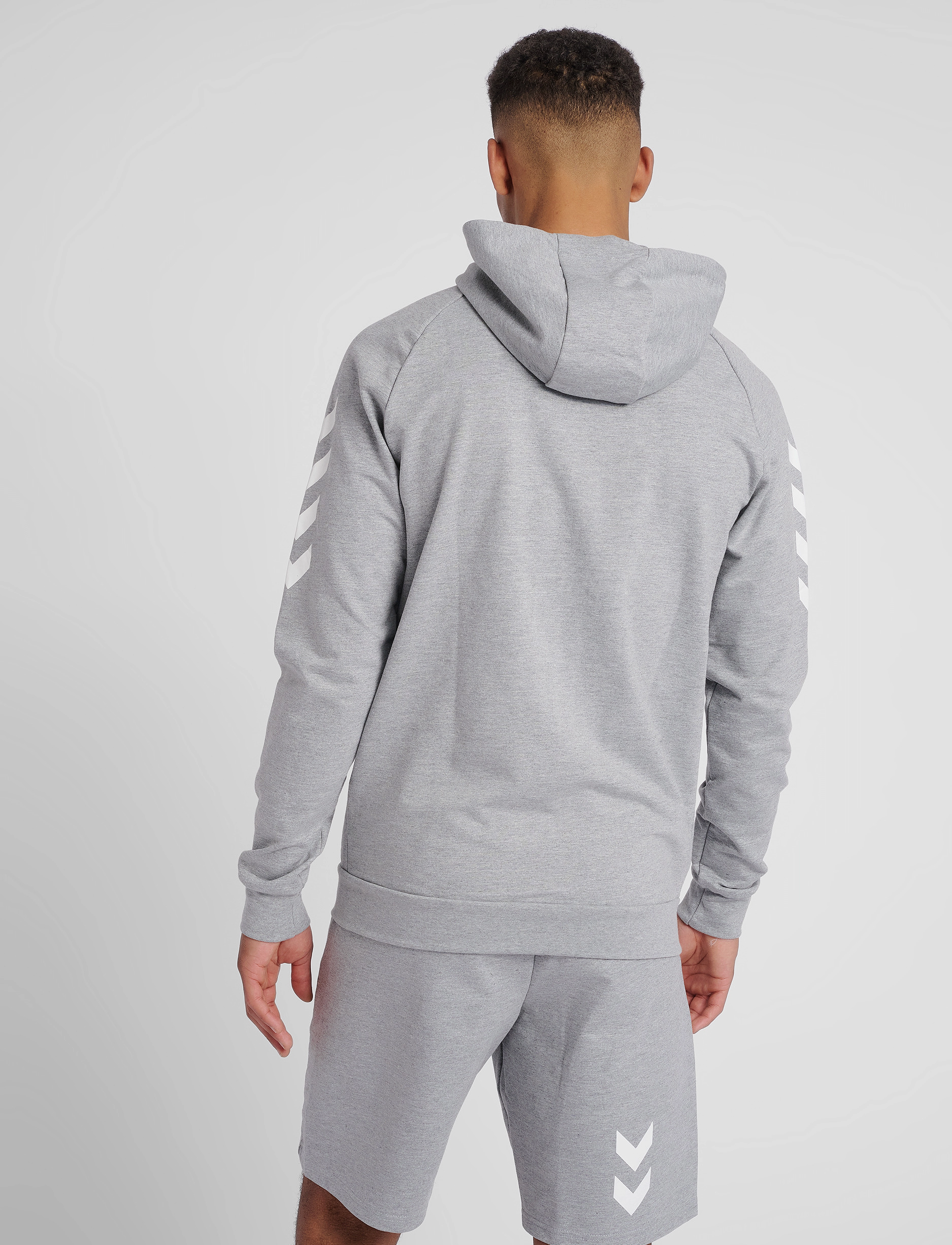 Hummel - HMLGO COTTON ZIP HOODIE - grey melange - 5