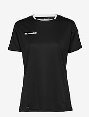 hmlAUTHENTIC POLY JERSEY WOMAN S/S - BLACK/WHITE