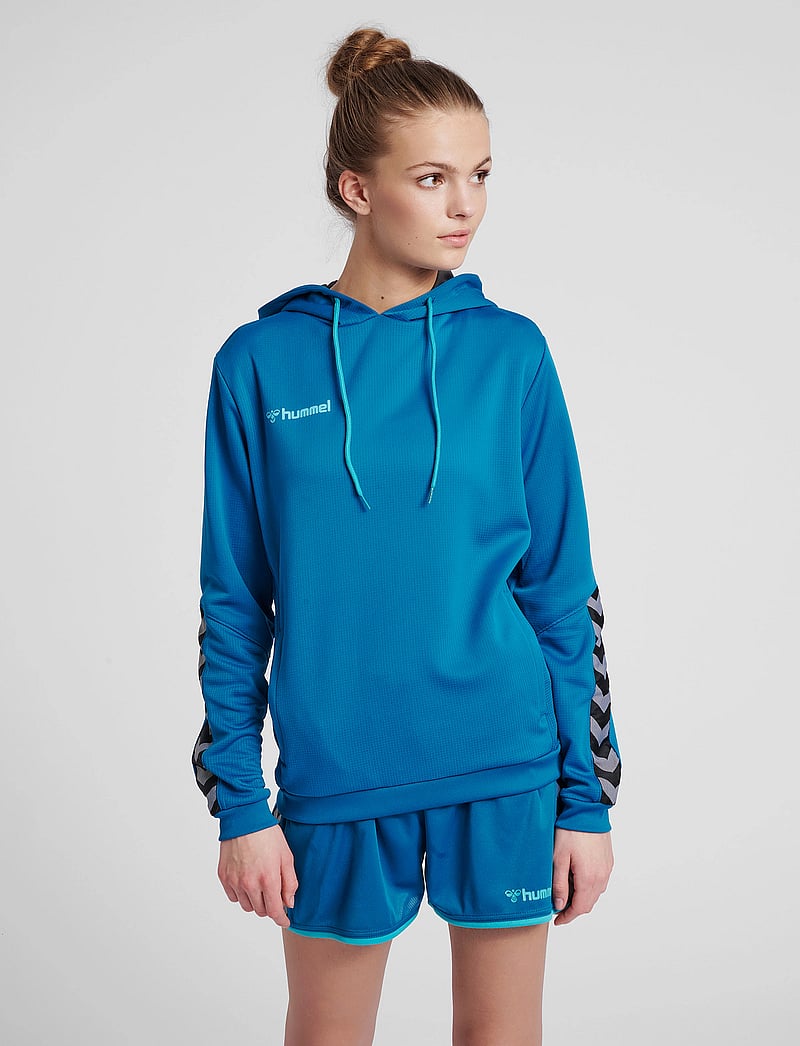 Hummel - hmlAUTHENTIC POLY HOODIE WOMAN - hættetrøjer - celestial - 0
