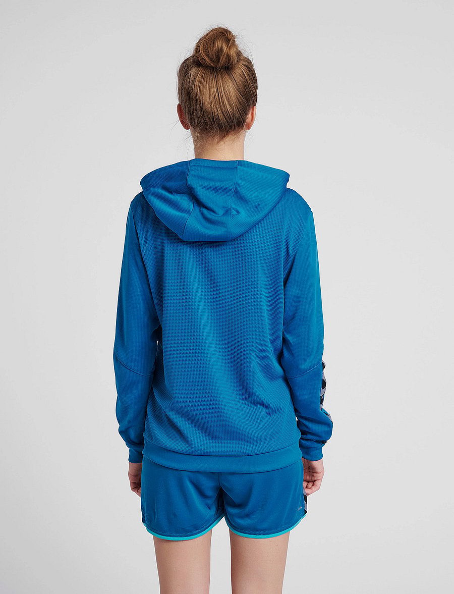Hummel - hmlAUTHENTIC POLY HOODIE WOMAN - džemperi ar kapuci - celestial - 3