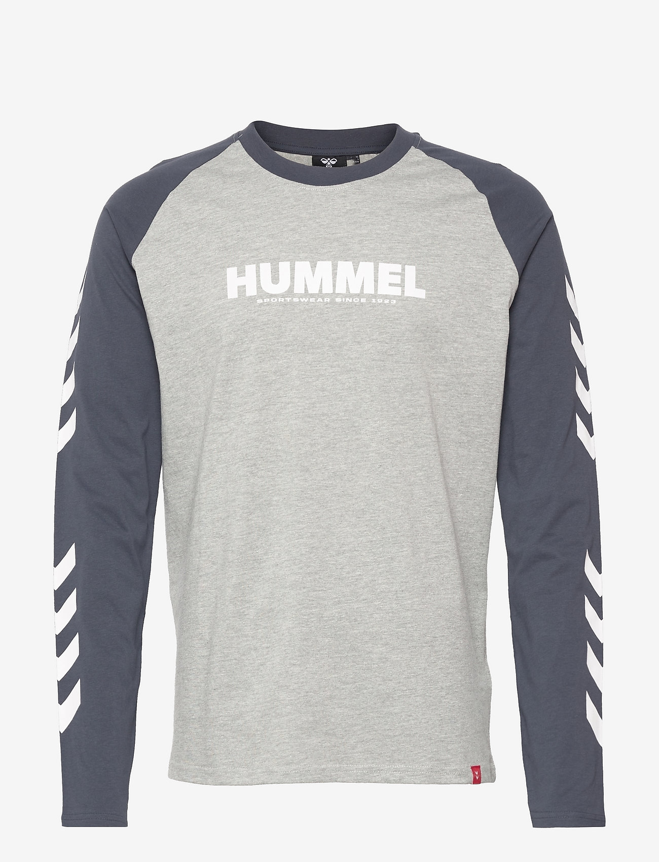 Hummel - hmlLEGACY BLOCKED T-SHIRT L/S - zemākās cenas - blue nights - 0