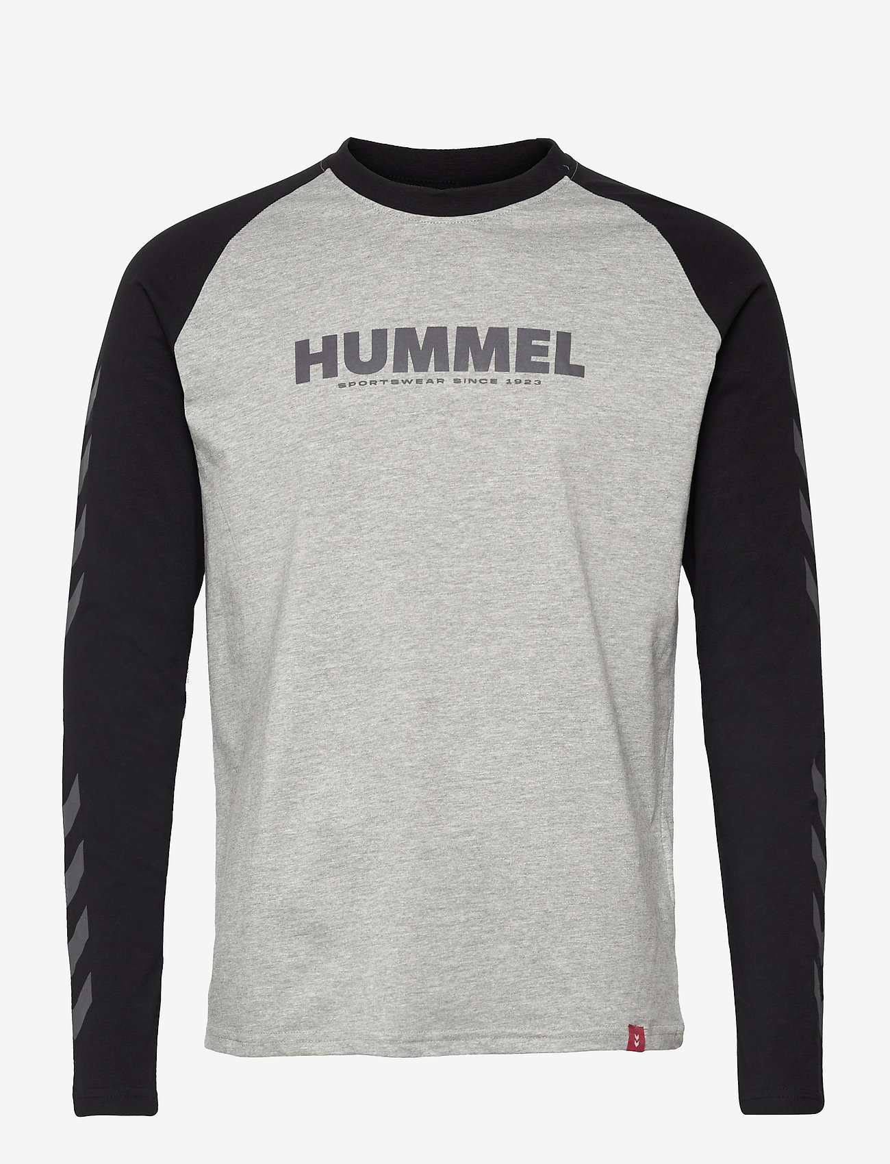 Hummel - hmlLEGACY BLOCKED T-SHIRT L/S - laveste priser - grey melange - 0