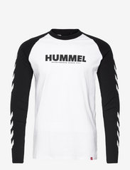 hmlLEGACY BLOCKED T-SHIRT L/S - WHITE