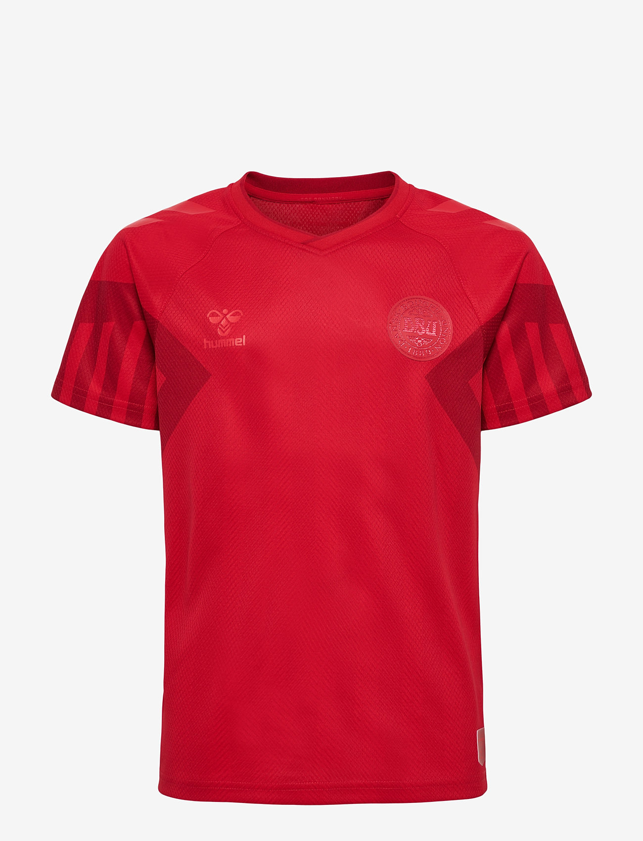 Hummel - DBU 22 Landsholdstrøje Home Børn - football shirts - tango red - 0