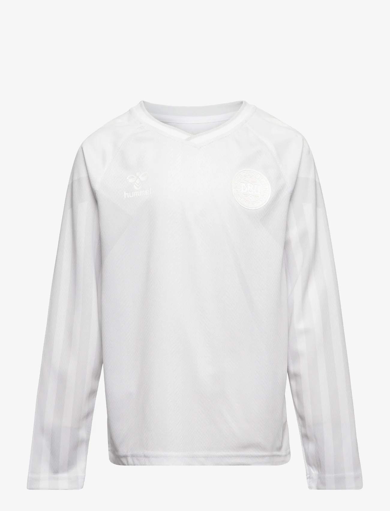 Hummel - DBU 22 Landsholdstrøje Børn L/S Away - koszulki piłkarskie - white - 0