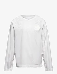Hummel - DBU 22 Landsholdstrøje Børn L/S Away - koszulki piłkarskie - white - 0