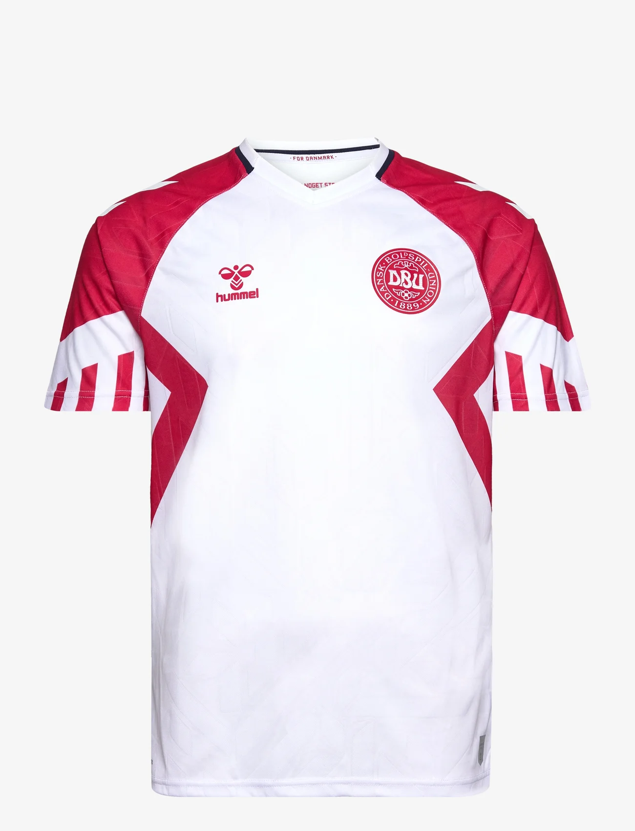 Hummel - DBU 23 AWAY JERSEY S/S - futbolo marškinėliai - white/tango red - 0